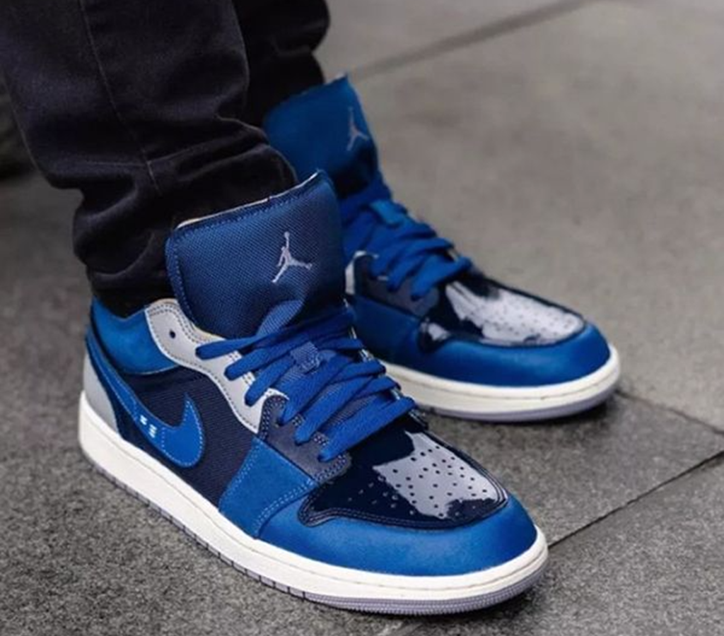 Giày Nike Air Jordan 1 Low SE Craft 'French Blue' DR8867-400 - Ảnh 4