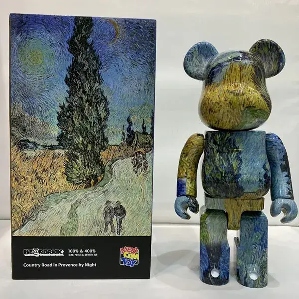 Alternative view of Mô Hình Bearbrick Van Gogh (Country Road in Provence by Night)