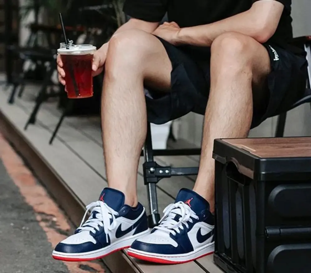 Giày Nike Air Jordan 1 Retro Low 'Obsidian Ember' 553558-481 - Ảnh 5