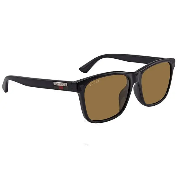 Kính Gucci Square Sunglasses Black Yellow GG0746SA-002-57 - Ảnh 5