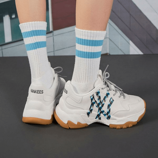 Giày MLB BigBall Chunky Cube 'Monogram New York Yankees' 3ASHCGM2N-50WHS - Ảnh 4
