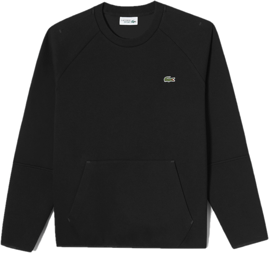 Áo Lacoste Technical Crew Neck Sweatshirt 'Black' SH762E-53G-031
