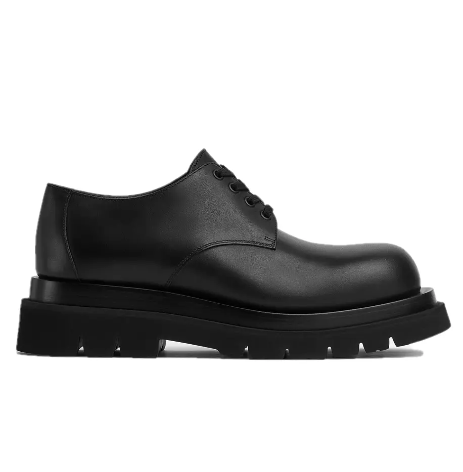 Giày Bottega Veneta Lug Lace-Up Shoe 'Black' 730223VBS501000