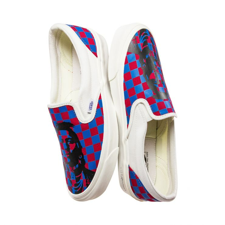 Giày Vans John Van Hamersveld 'White Red Blue' VN000UDFQLT - Ảnh 3