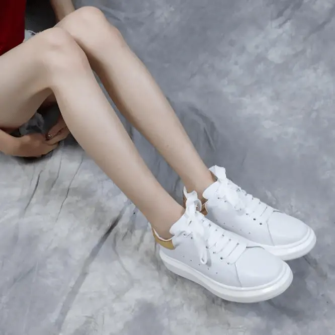 Giày Alexander McQueen Oversized Sneaker 'White Gold' 553680-WHNBG-9075 - Ảnh 3