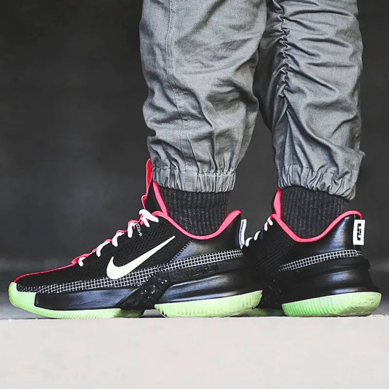Giày Nike LeBron Ambassador 13 'Black Lime' CQ9329-001 - Ảnh 3