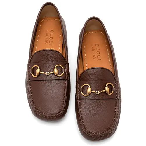 Giày Gucci Brown Horsebit Men's Leather Driver 548604-BXO00-2254 - Ảnh 5