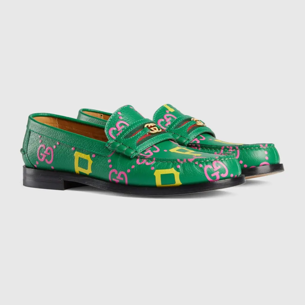 Giày Gucci GG And Pirates™ Loafer 'Green' 722160-AABII-8652 - Ảnh 6