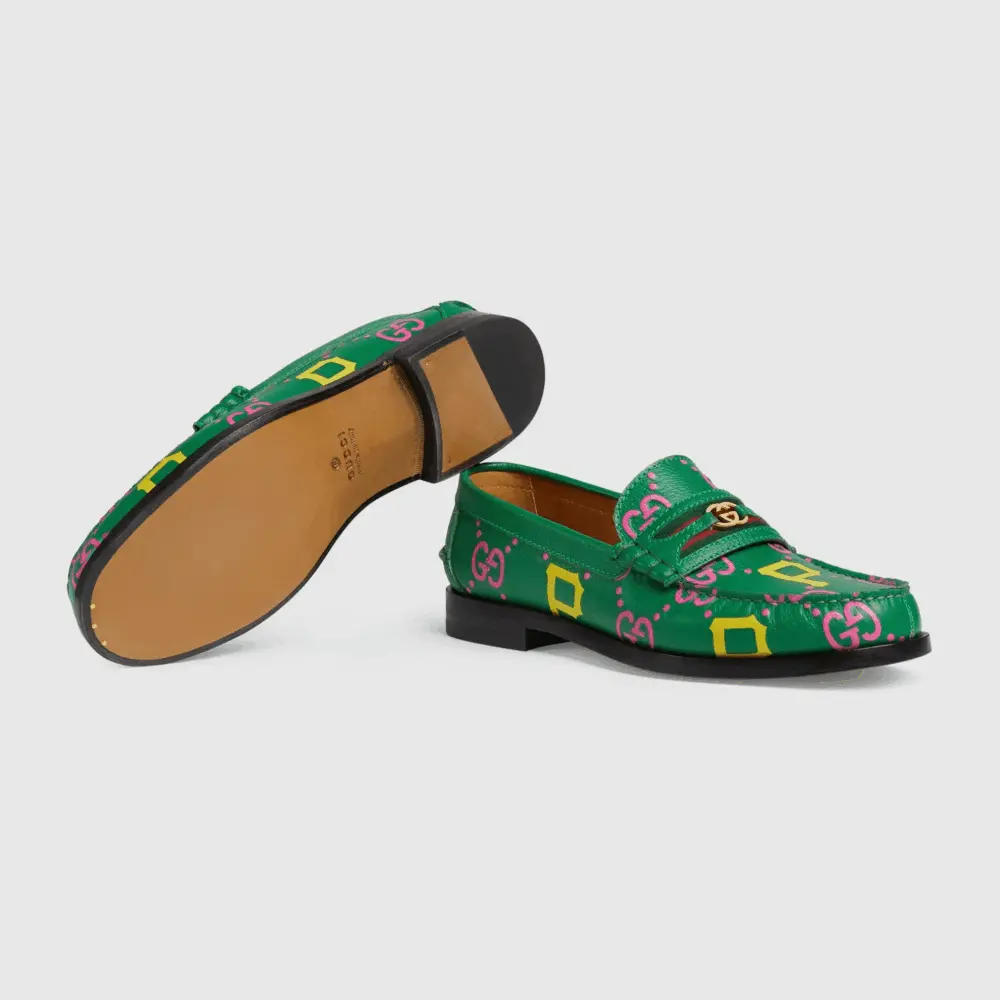 Giày Gucci GG And Pirates™ Loafer 'Green' 722160-AABII-8652 - Ảnh 3