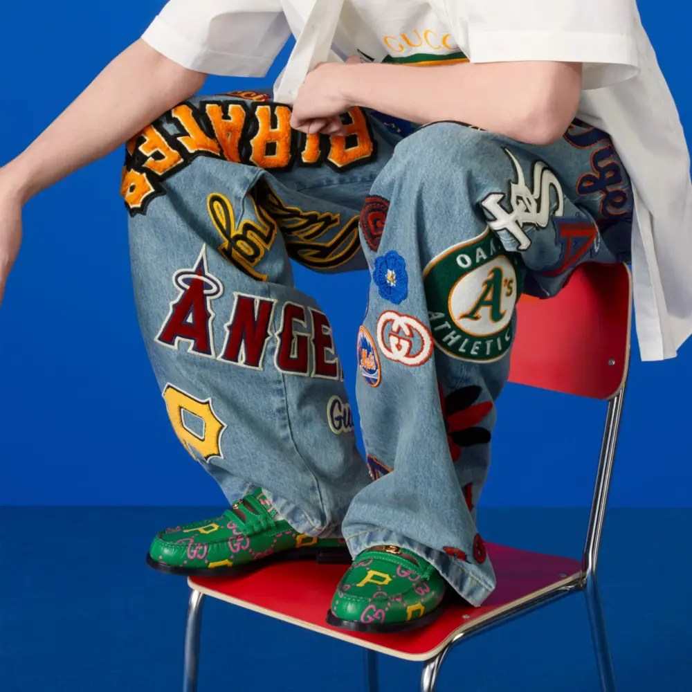 Alternative view of Giày Gucci GG And Pirates™ Loafer 'Green' 722160-AABII-8652