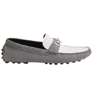 Giày Hermes Irving Loafer 'Gris Blanc' H231932ZH30405