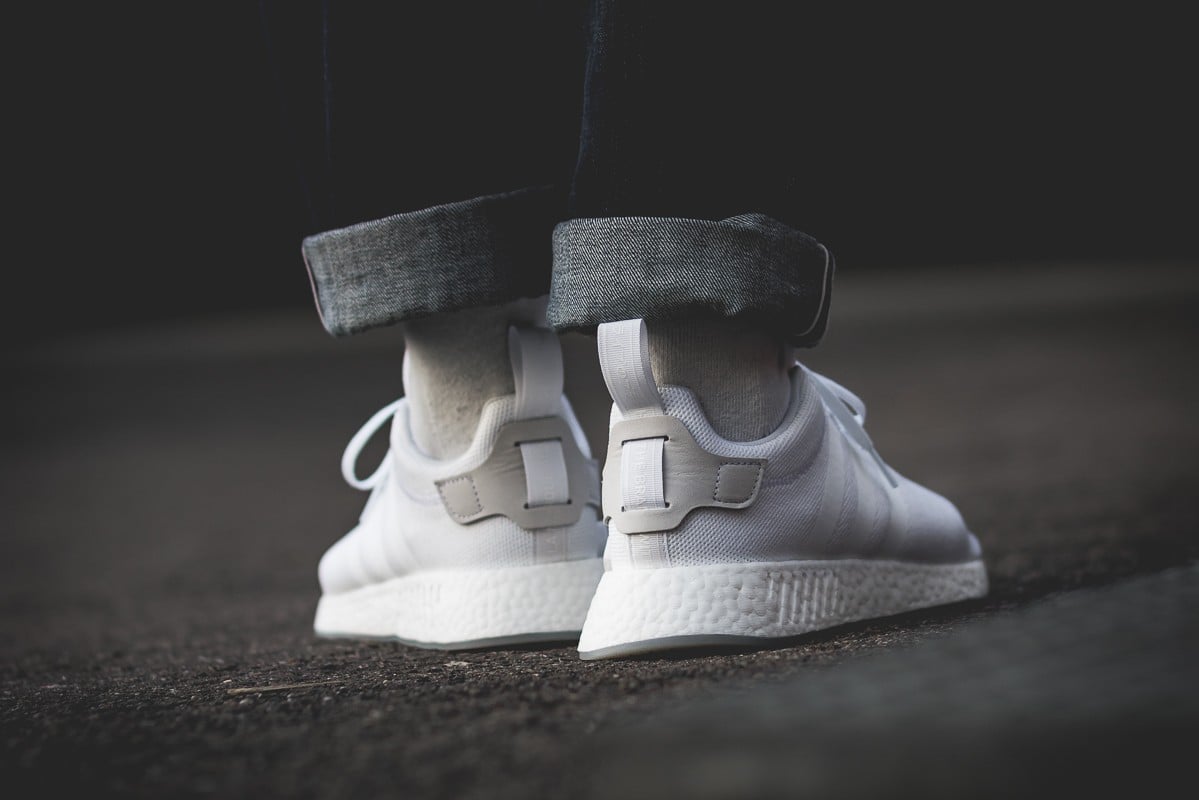 Giày Adidas NMD R2 Runner "Triple White" CQ2401 - Ảnh 3