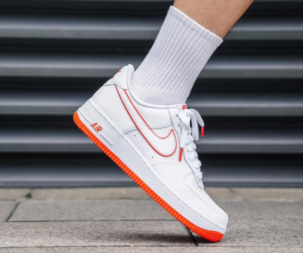 Giày Nike Air Force 1 Low 'White Orange' DV0788-102 - Ảnh 3