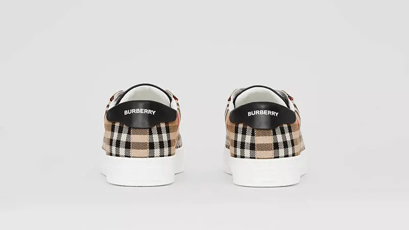 Giày Burberry Bio Based Sole Vintage Check And Leather 80381851 - Ảnh 5