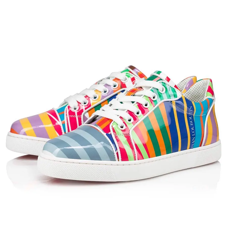 Giày Christian Louboutin Vieira Patent Leather 'Bianco Multicolor' 3220055J322 - Ảnh 5