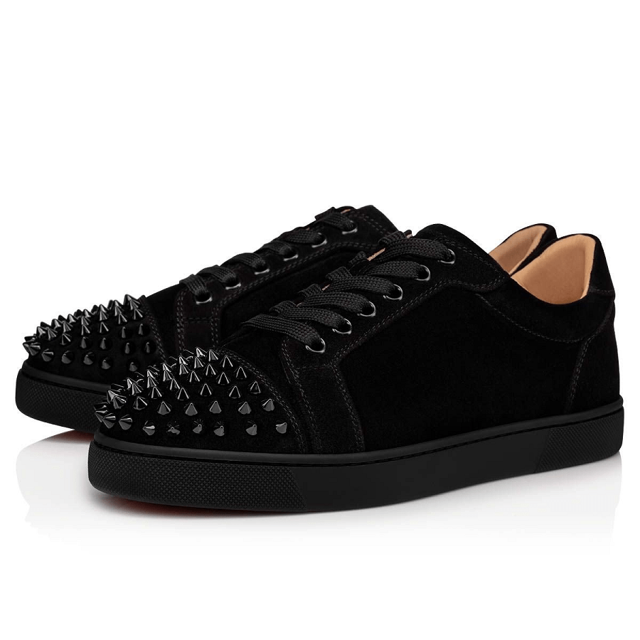 Giày Christian Louboutin Vieira Spikes 'Black' 3191433B049 - Ảnh 2