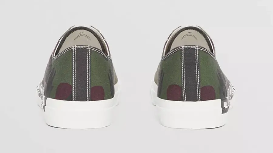 Giày Burberry Logo Print Camouflage Cotton 80418951 - Ảnh 4