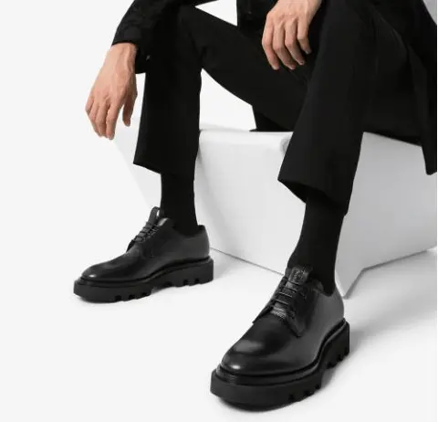 Alternative view of Giày Givenchy Combat Derby Shoes 'Black' BH1031H0KF-001