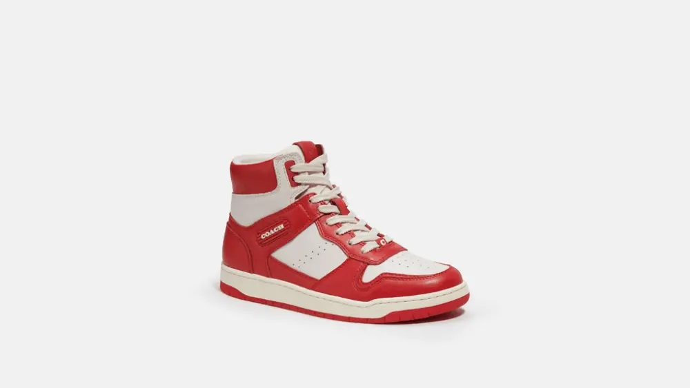 Giày Coach High Top Sneaker 'Sport Red' CG624 - Ảnh 3