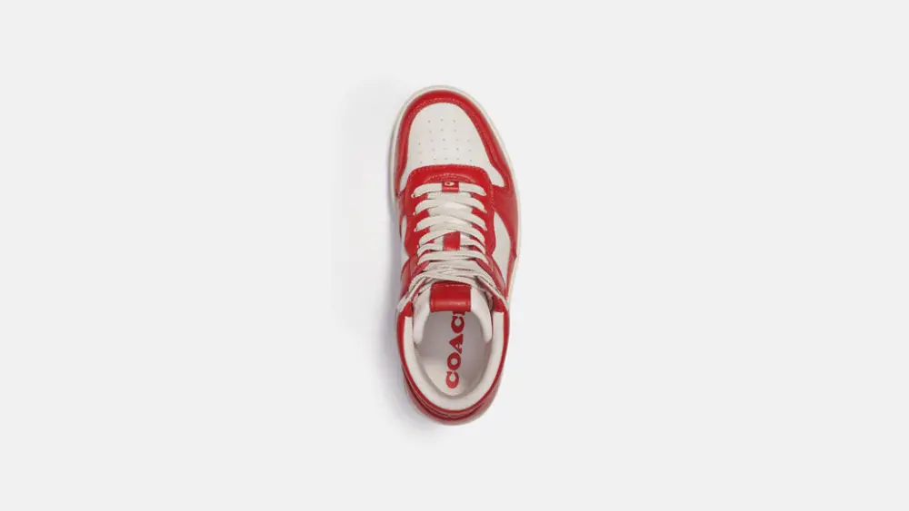 Giày Coach High Top Sneaker 'Sport Red' CG624 - Ảnh 4