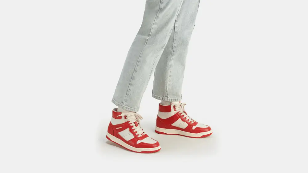 Alternative view of Giày Coach High Top Sneaker 'Sport Red' CG624