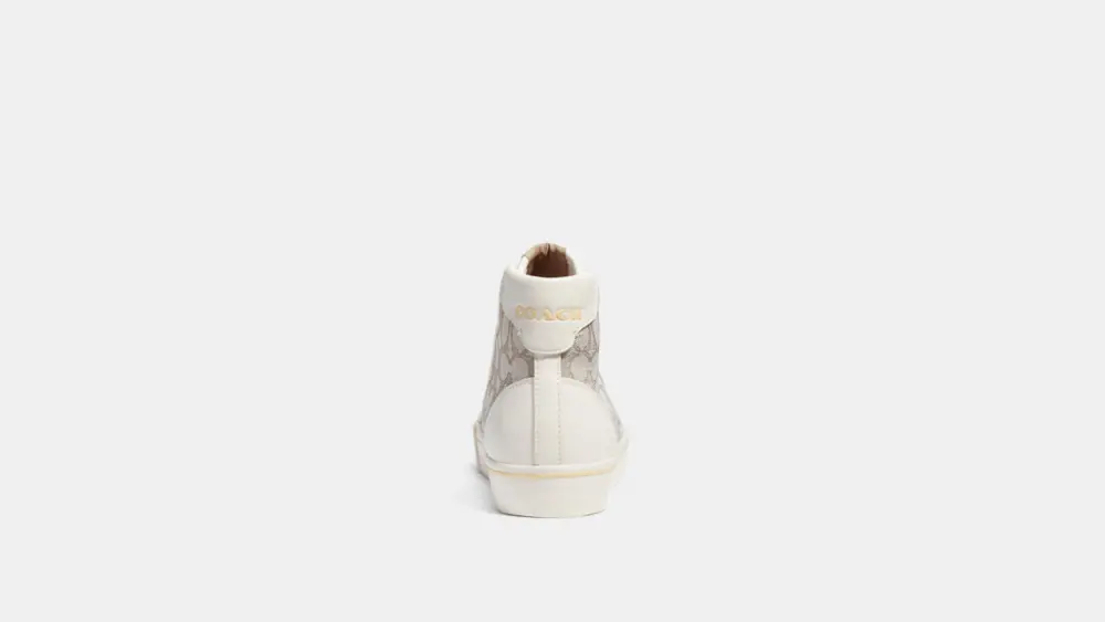 Giày Coach Citysole High Top Platform Sneaker 'Stone' C9059 - Ảnh 5