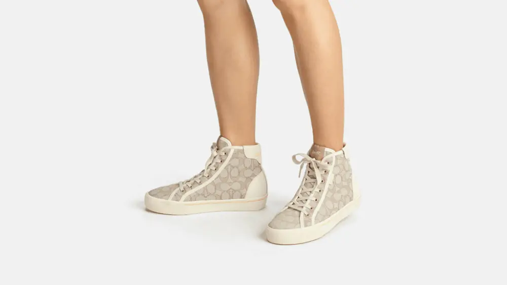 Alternative view of Giày Coach Citysole High Top Platform Sneaker 'Stone' C9059