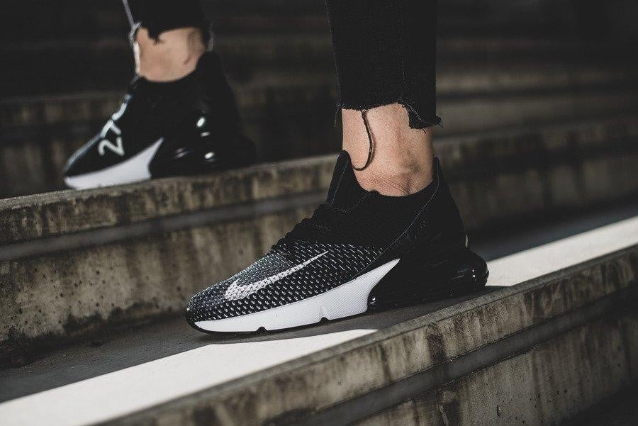 Giày Nike Air Max 270 Flyknit 'Black White' AH6803-001 - Ảnh 2