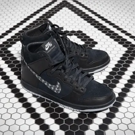 Alternative view of Giày Nike Black Bar x SB Dunk High Pro 'Black' AH9613-002