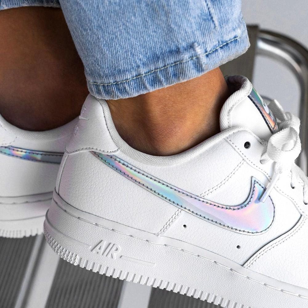 Giày Nike Wmns Air Force 1 Low 'Iridescent Swoosh' CJ1646-100 - Ảnh 4