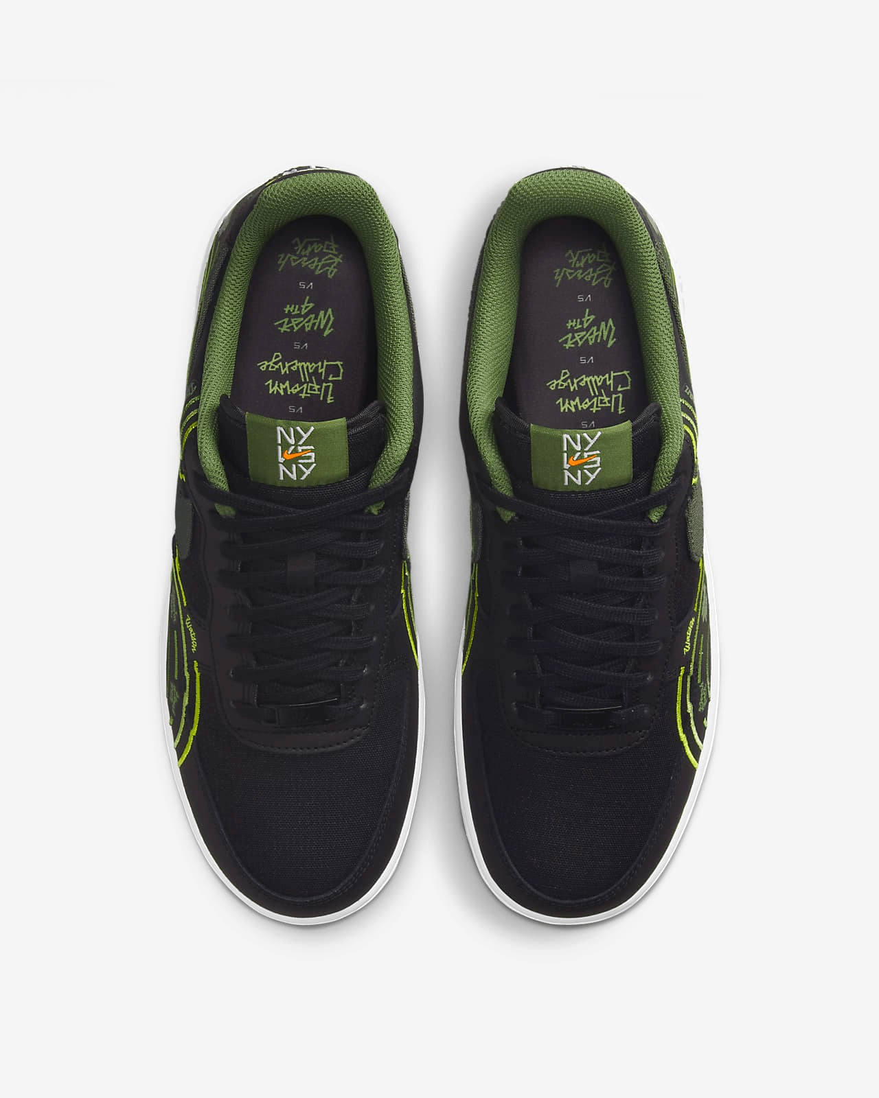 Giày Nike Air Force 1 Low NY vs NY 'Black Green' DV2123-001 - Ảnh 3