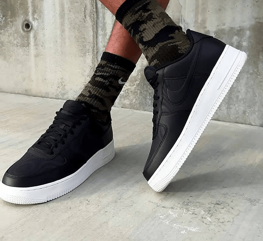 Giày Nike Air Force 1 Low 'Nylon Black White' FB2048-001 - Ảnh 2