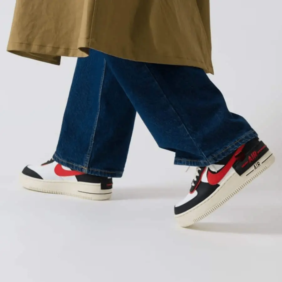 Alternative view of Giày Nike Air Force 1 Low Shadow 'White Red Black’ DR7883-102