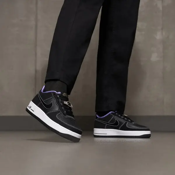 Giày Nike Air Force 1 Low World Champ 'Black Purple' DQ0300-001 - Ảnh 5