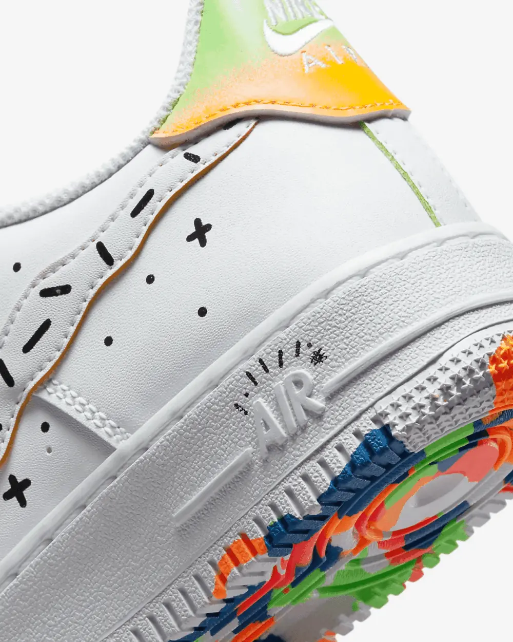 Giày Nike Air Force 1 Low GS 'Kids Drawing' DV1366-111 - Ảnh 3