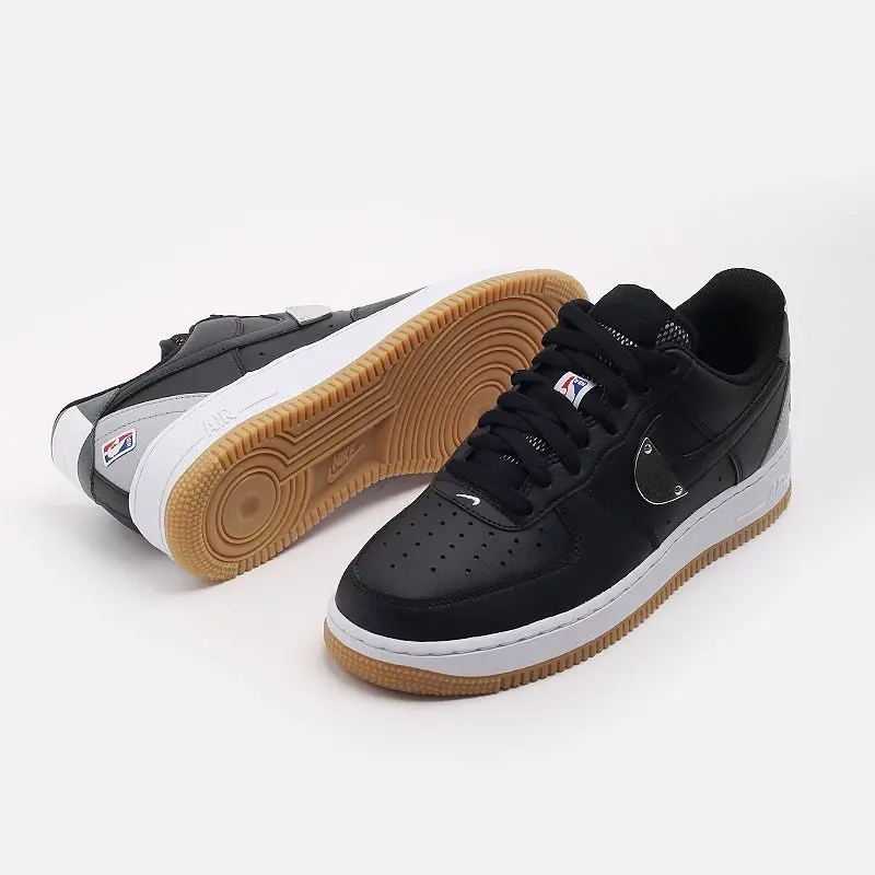 Giày Nike NBA x Air Force 1 07 LV8 'Black Wolf Grey' CT2298-001 - Ảnh 3