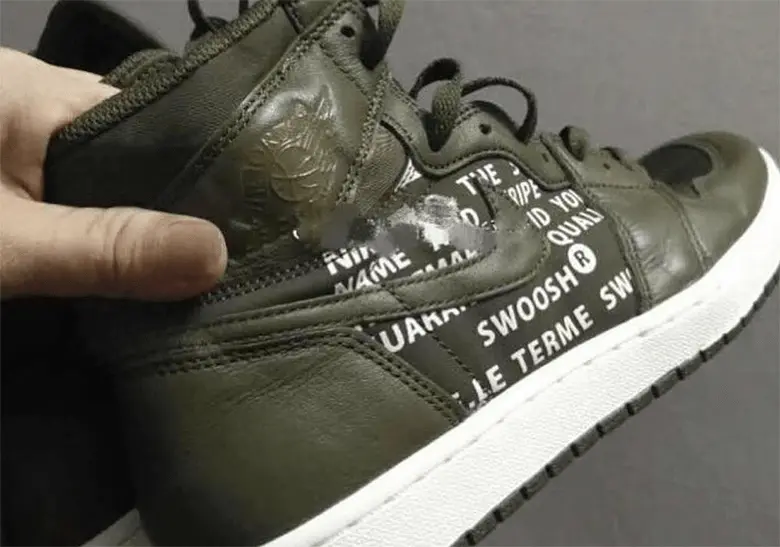 Giày Nike Air Jordan 1 High OG 'Olive Canvas' 555088-300 - Ảnh 6