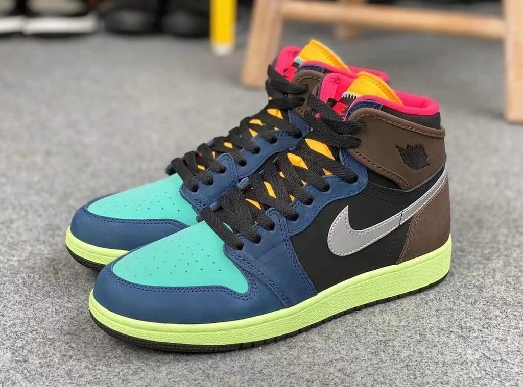 Giày Nike Jordan 1 Retro High Tokyo Bio Hack GS 575441-201 - Ảnh 3