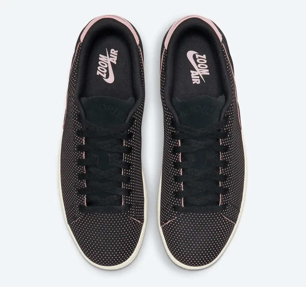 Giày Nike Air Jordan 1 Centre Court 'Perforated Black Pink' DJ2756-006 - Ảnh 3