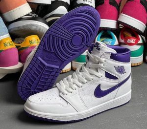 Alternative view of Giày Nike Wmns Air Jordan 1 High OG 'Court Purple' CD0461-151