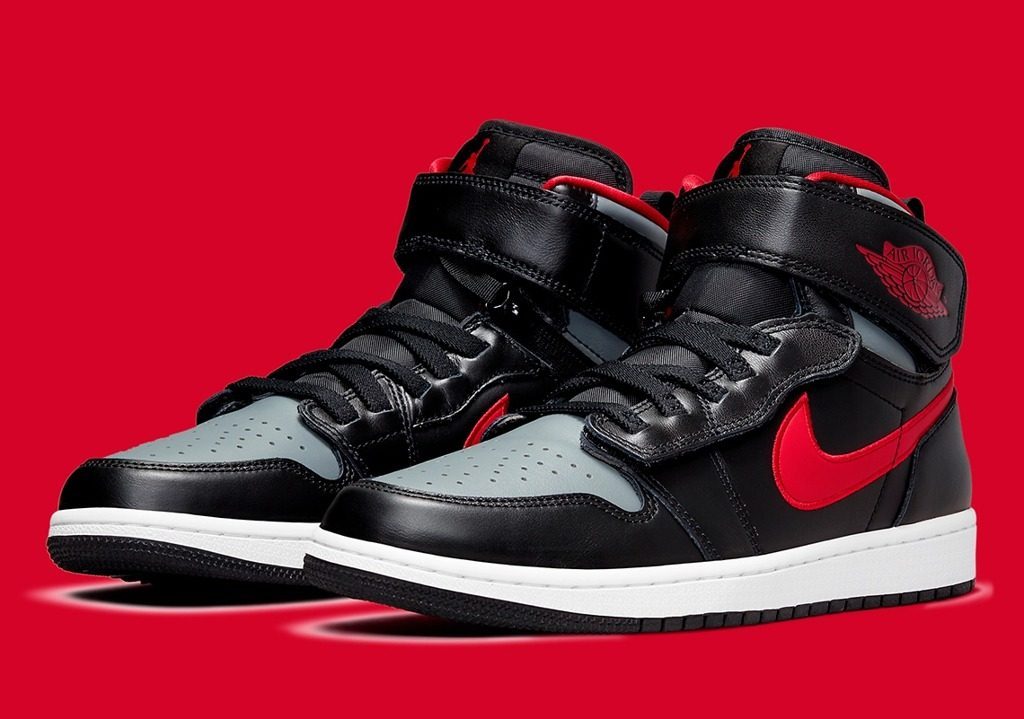 Giày Nike Air Jordan 1 High FlyEase 'Smoke Grey Gym Red' CQ3835-006 - Ảnh 3