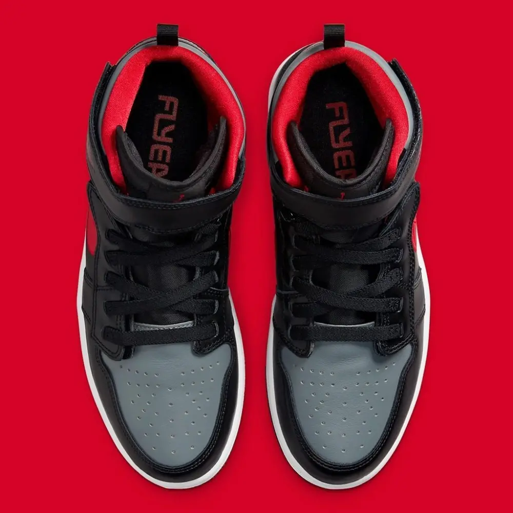 Giày Nike Air Jordan 1 High FlyEase 'Smoke Grey Gym Red' CQ3835-006 - Ảnh 5