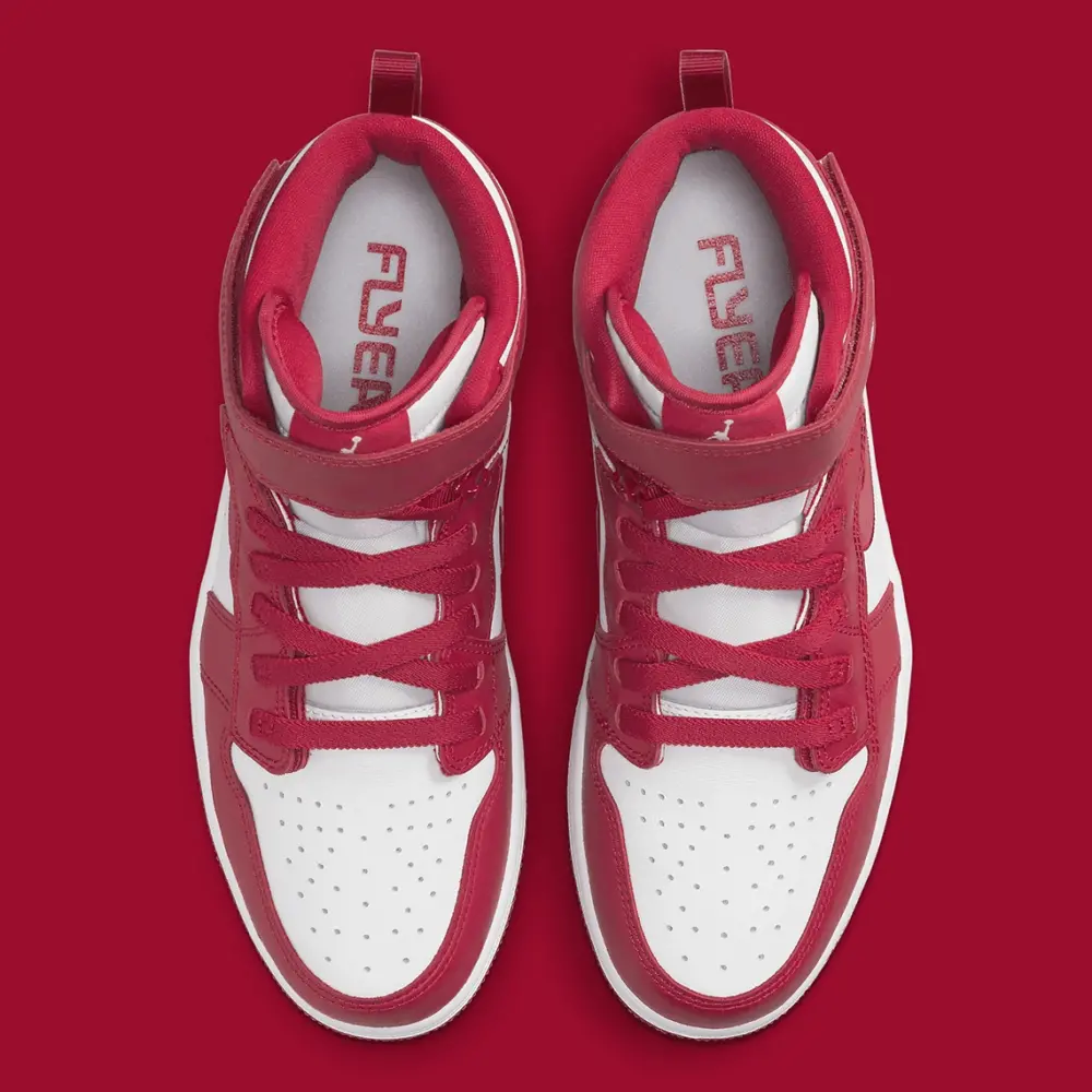Giày NIke Air Jordan 1 High FlyEase 'White Cardinal Red' CQ3835-601 - Ảnh 4