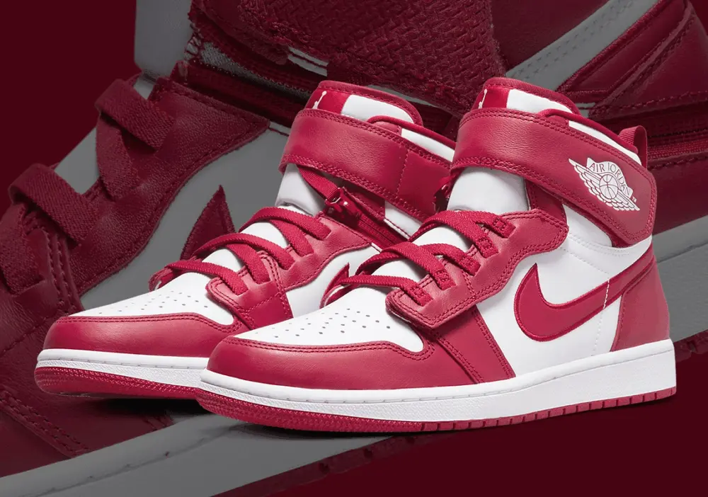 Giày NIke Air Jordan 1 High FlyEase 'White Cardinal Red' CQ3835-601 - Ảnh 3