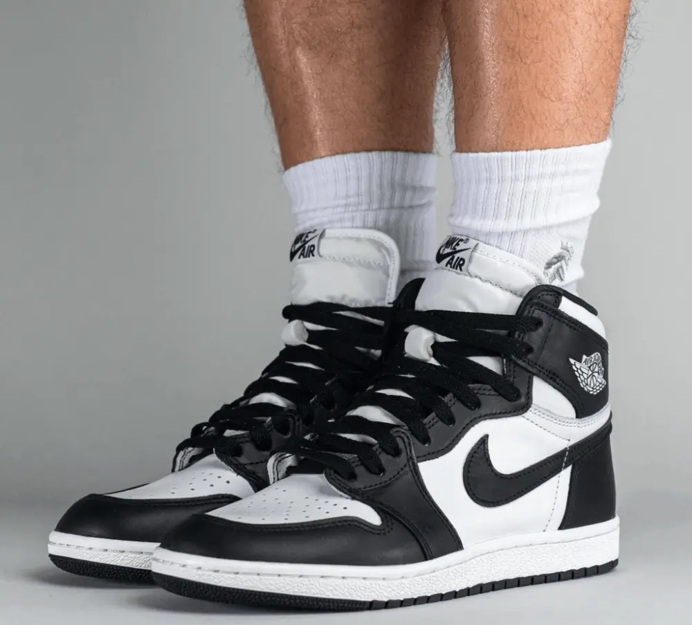 Giày Nike Air Jordan 1 Hi 85 'Black White' BQ4422-001 - Ảnh 4