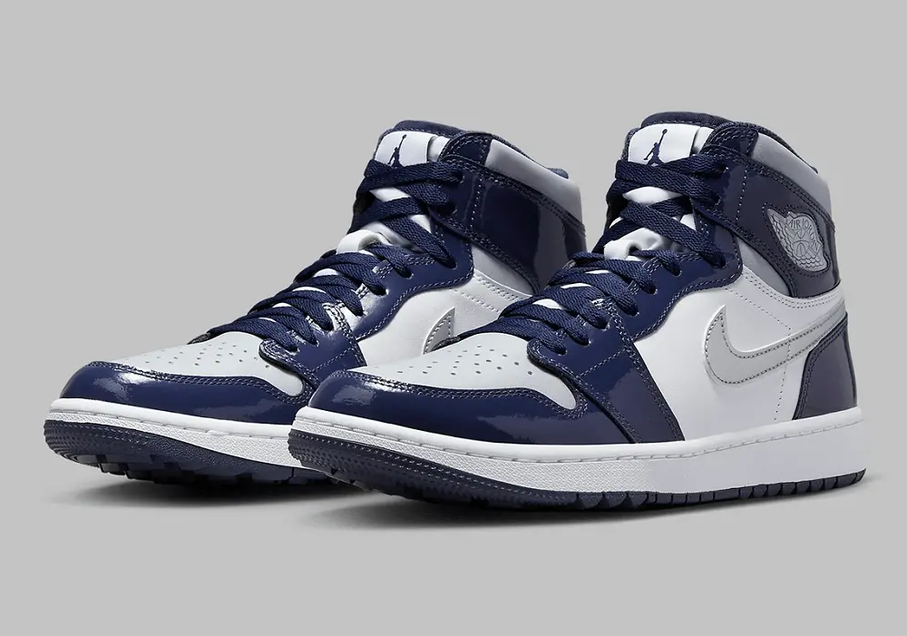 Giày Nike Air Jordan 1 High Golf 'Patent Midnight Navy' DQ0660-100 - Ảnh 6