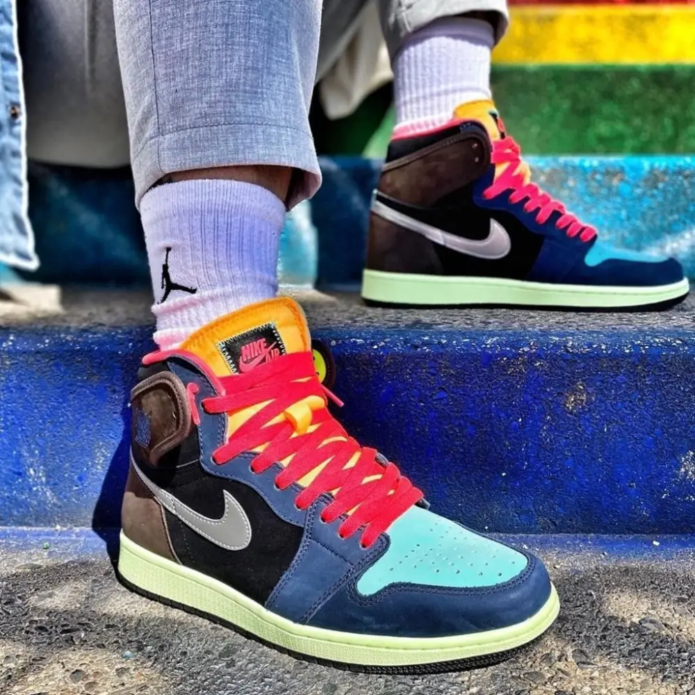 Giày Nike Air Jordan 1 Retro High 'Tokyo Bio Hack' 555088-201 - Ảnh 9