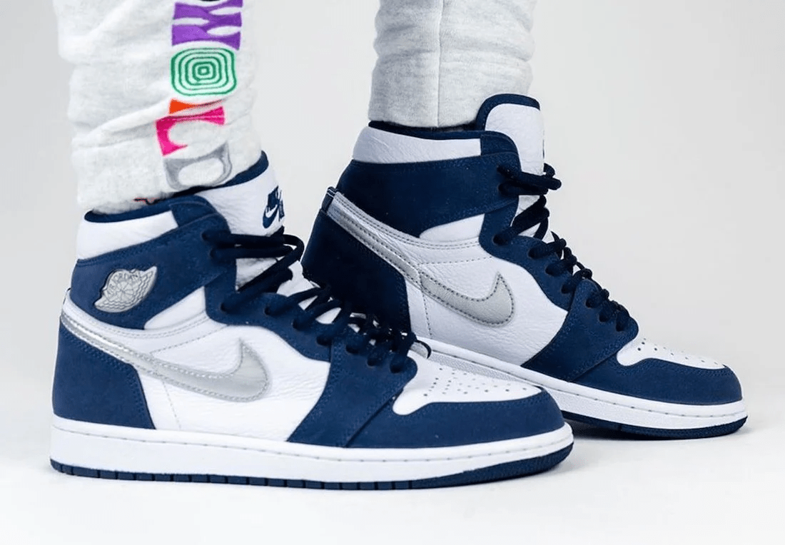 Giày Nike Air Jordan 1 Retro High co.JP 'Midnight Navy' 2020 DC1788-100 - Ảnh 2