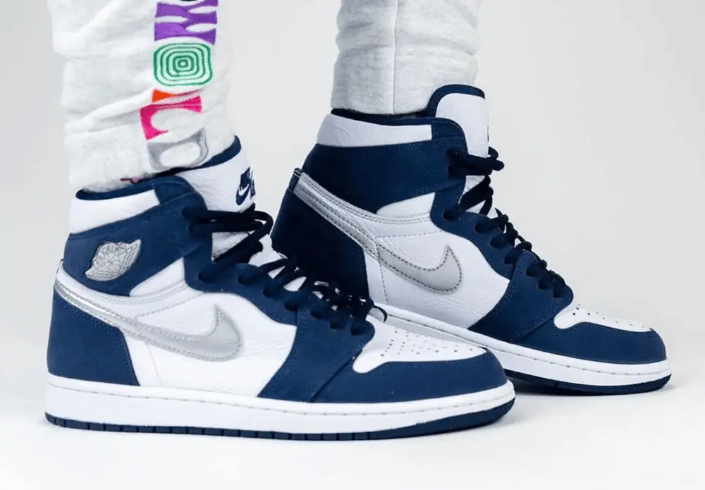 Alternative view of Giày Nike Air Jordan 1 Retro High co.JP 'Midnight Navy' 2020 DC1788-100