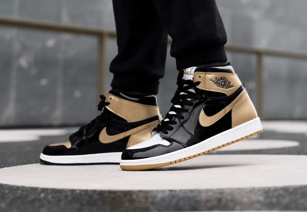 Giày Nike Air Jordan 1 Retro High Gold Top 3 861428-001 - Ảnh 5